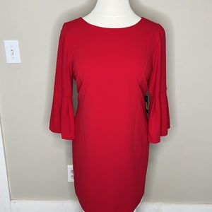 NWT Jessica Howard Red sheath dress 16W